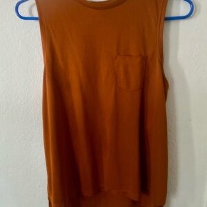 Women's Sleeveless Brown Top